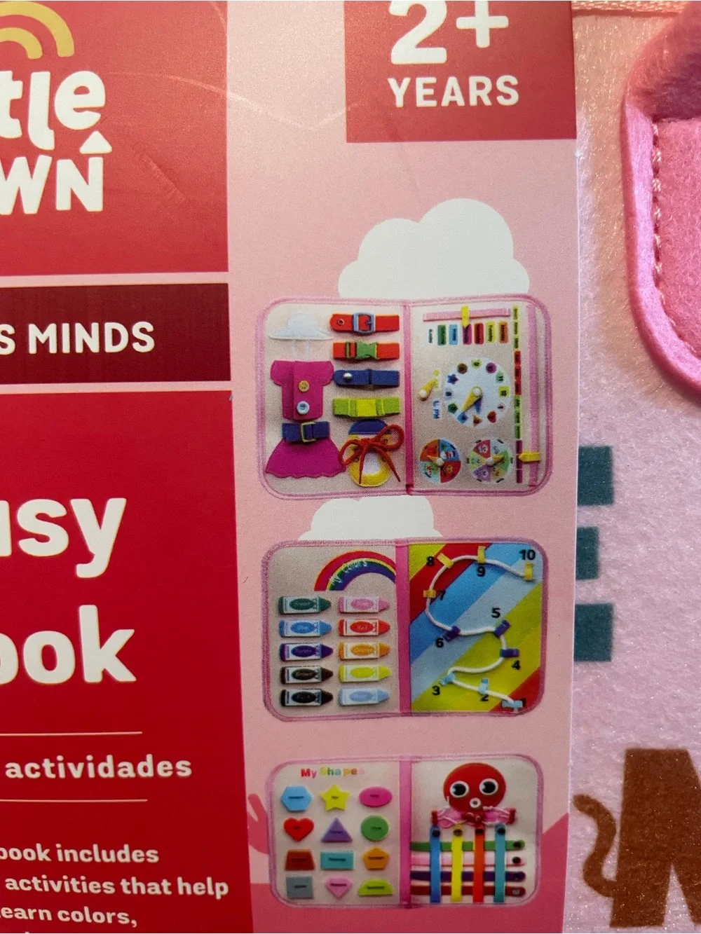 NWT Pink Felt Mermaid Busy Book for Toddlers